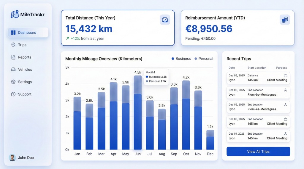 Aperçu du tableau de bord